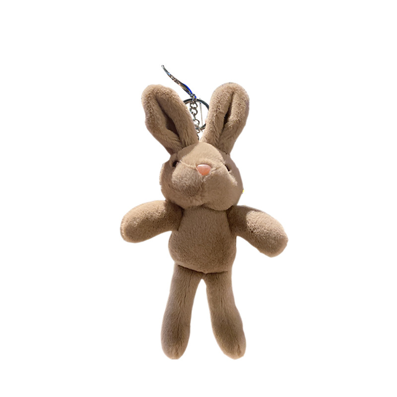 Cute Rabbit Plush Bag Pendant Couple Doll Key Chain Cartoon Doll Bag Pendant Keychain