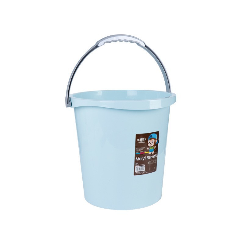 加厚耐摔圆形塑料开学提水桶学生宿舍手提家用塑料多功能储水桶
