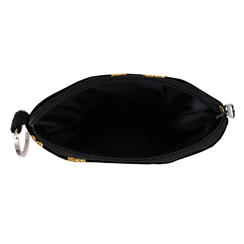 Cross-border Coin Purse Digital Printed Gold Love Pattern Water-repellent Portable Coin Earphone Key Case