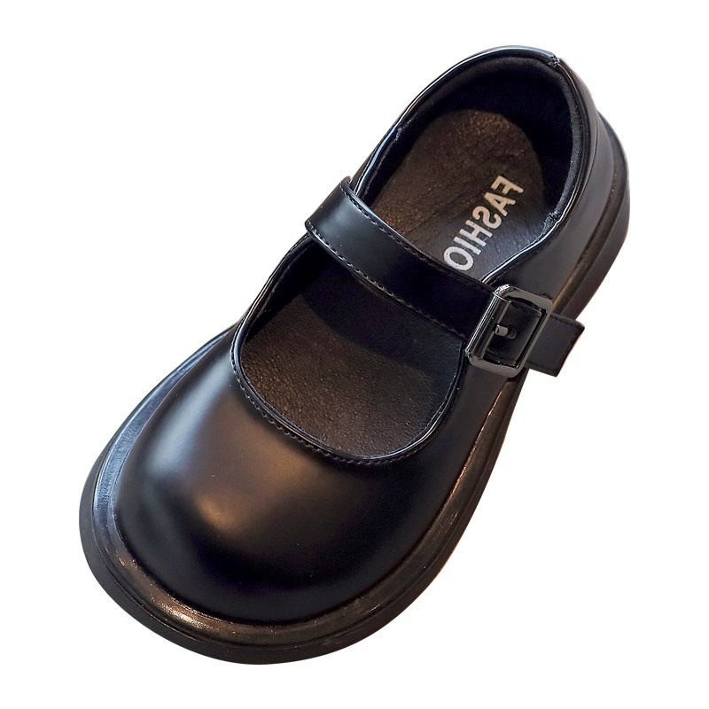 Girls Princess Shoes Children's Leather Shoes Summer British Style Women's Treasure Single-layer Shoes Autumn Black Girls Shoes Children's Shoes Summer