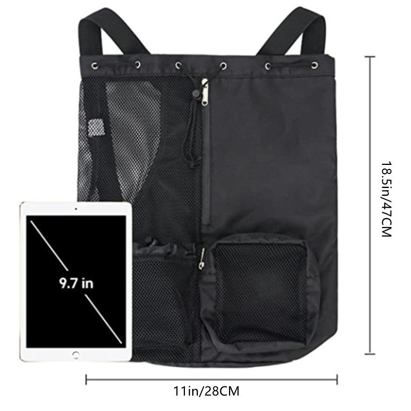 現物新型水泳バッグメッシュ引き紐バックパック濡れ袋付きビーチバック、ジムとトレーニング装備バッグ|undefined