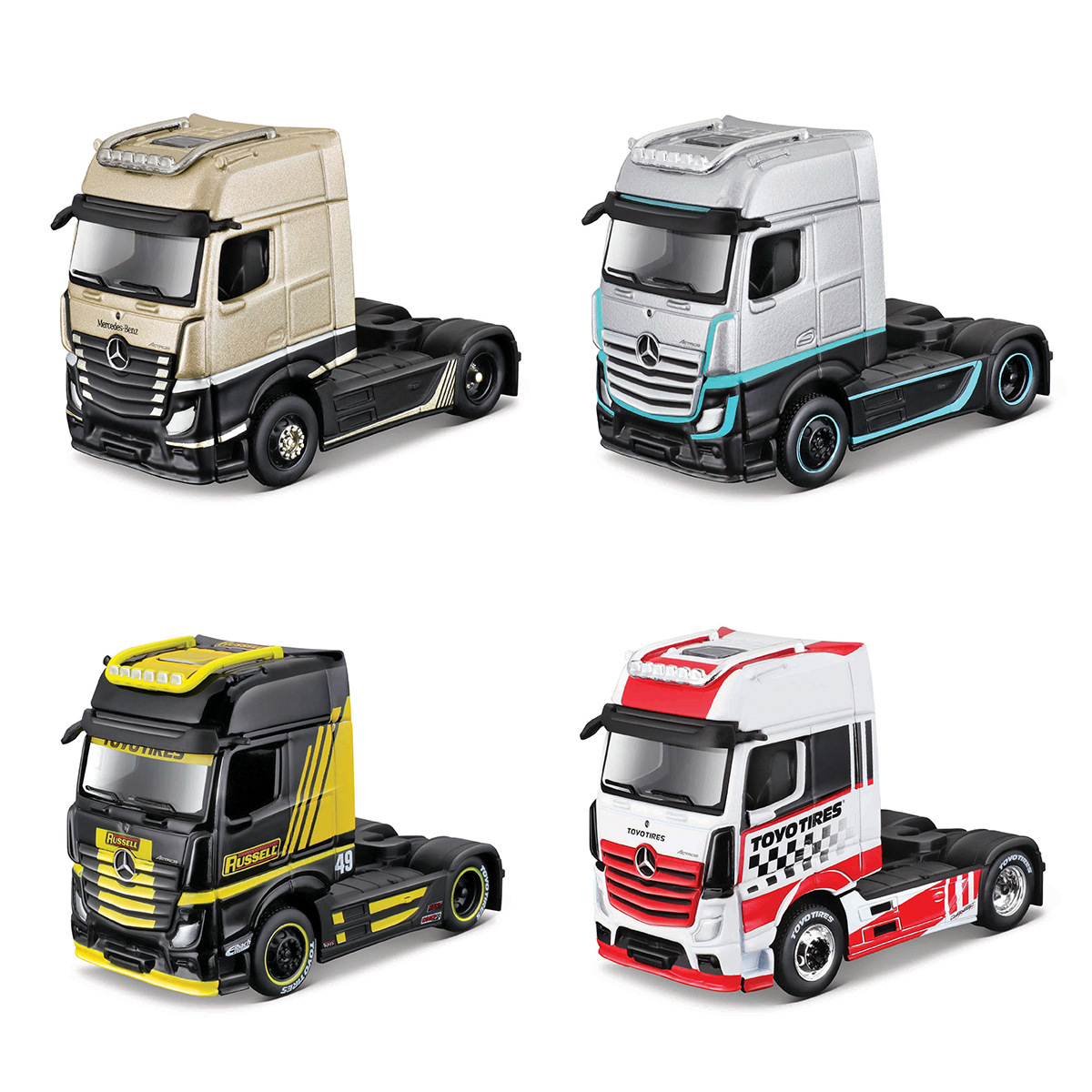 Meichi Figure 1:64 Container Trailer Head Truck Transporter Simulation Alloy Trailer Car Model Toy