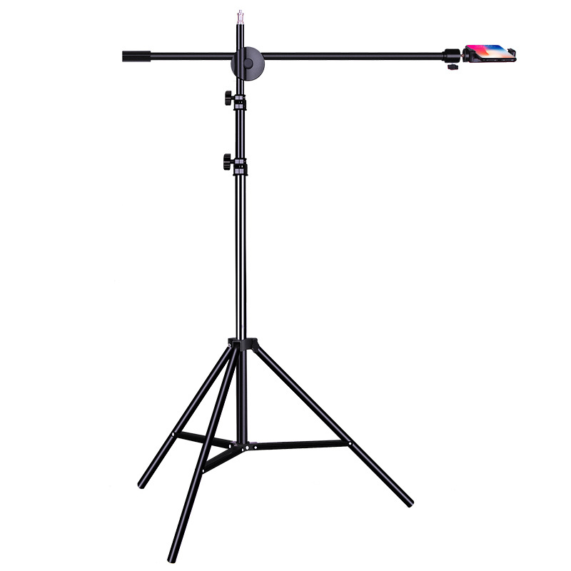 Overhead Live Tripod Bracket Photography Dual-position Support Floor Mobile Phone Shooting Light Plano Food Whole Body