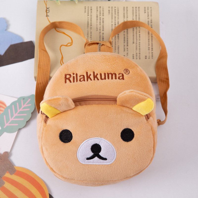 Kindergarten Bag 3-5 Years Old Baby Girl Velvet Boy Fashion Mini Cartoon Anime Baby Small Backpack