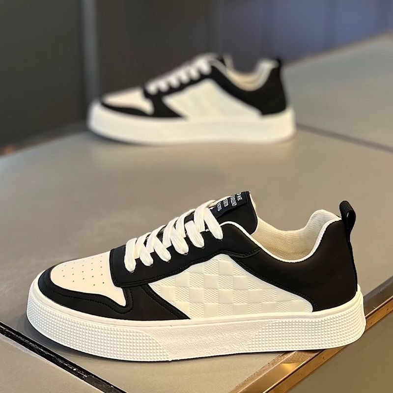 Summer Men's Shoes New Breathable White Shoes Men's Korean Style Trendy All-match Thick-soled Sports Casual Sneakers Trendy Shoes