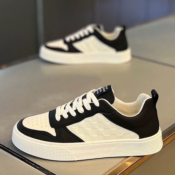 Summer Men's Shoes New Breathable White Shoes Men's Korean Style Trendy All-match Thick-soled Sports Casual Sneakers Trendy Shoes