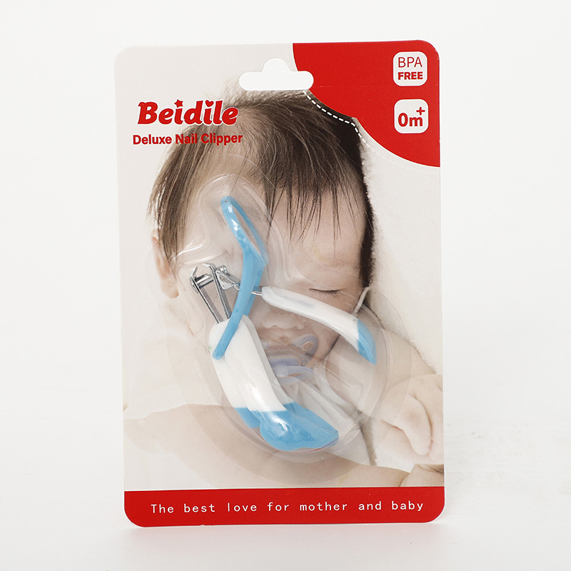 Newborn magnifying glass nail clippers anti-pinch meat baby nail clippers baby nail clippers with magnifying glass wholesale