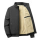 2023 new middle-aged winter fleece-lined thickened jacket plus size stand collar jacket casual men's clothing factory wholesale