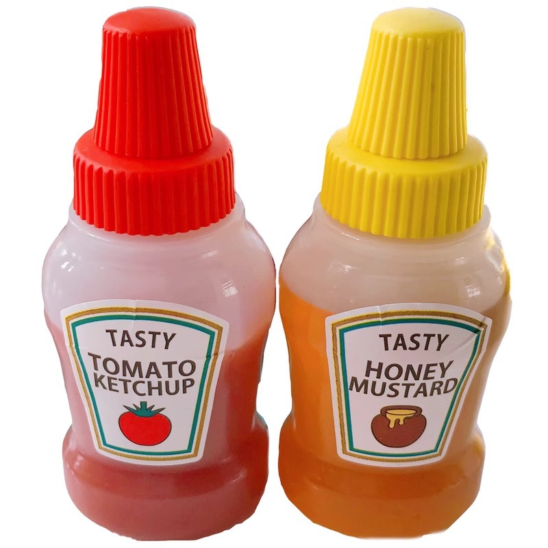 Cross-border mini portable sauce bottle Japanese salad sauce tomato sauce sub-bottle plastic seasoning squeeze sauce bottle