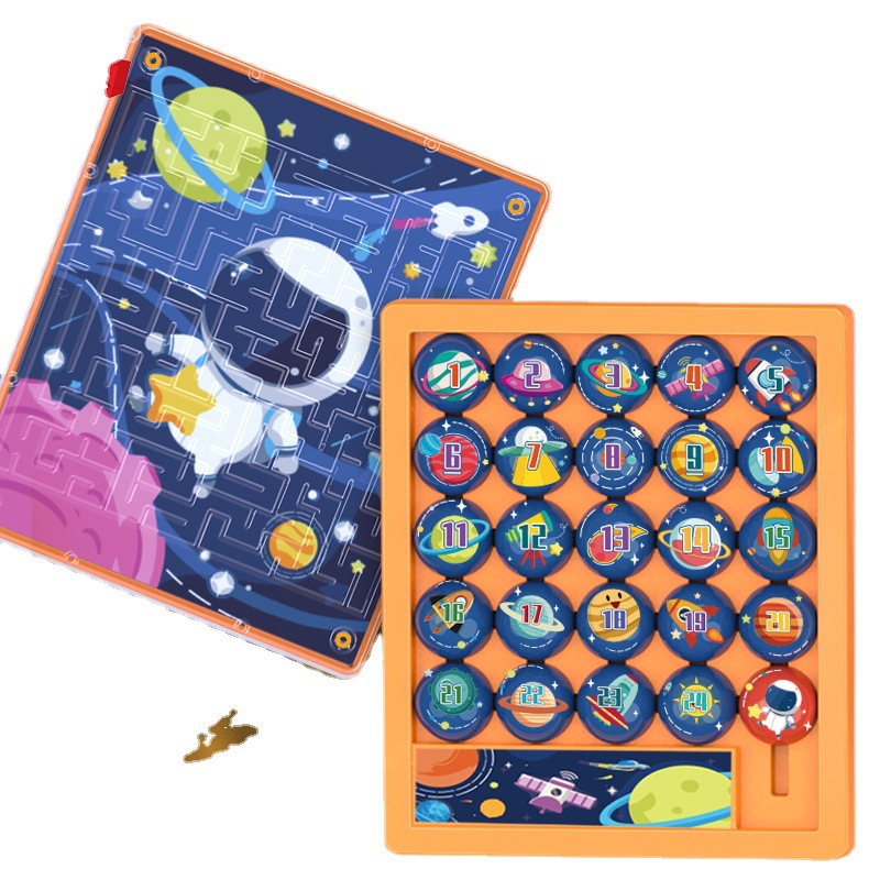 Cross-border Digital Huarong Road Customs Clearance Game Thinking Development Double-sided Sliding Push Plate Puzzle 3D Maze Educational Toys