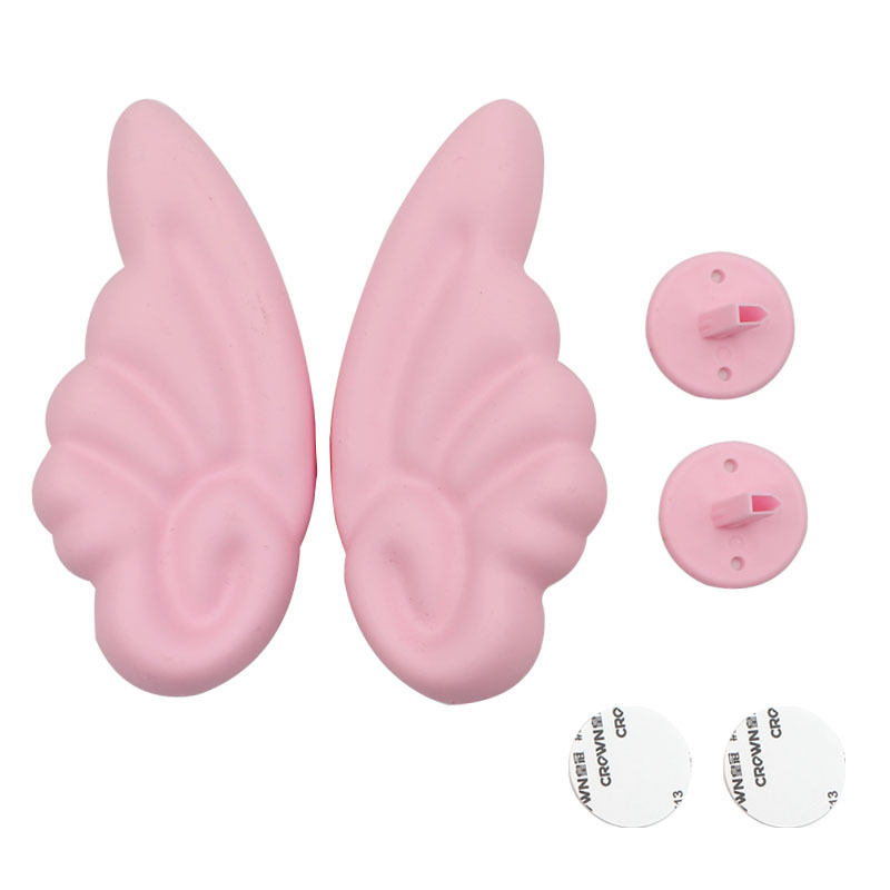 Helmet decoration small wings angel wing ear electric motorcycle accessories free stickers cute personality stickers