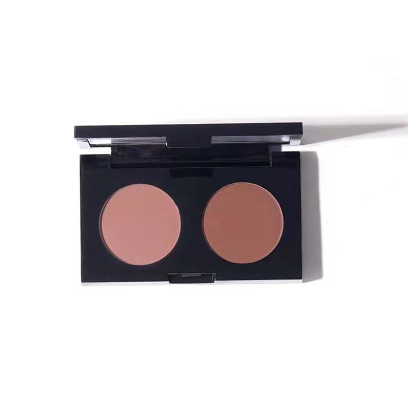 kekemood Two-color Eyeshade Plate Matte Low Saturation Gray Pink Smoked Earth Color Contrast Portable Cheap Women