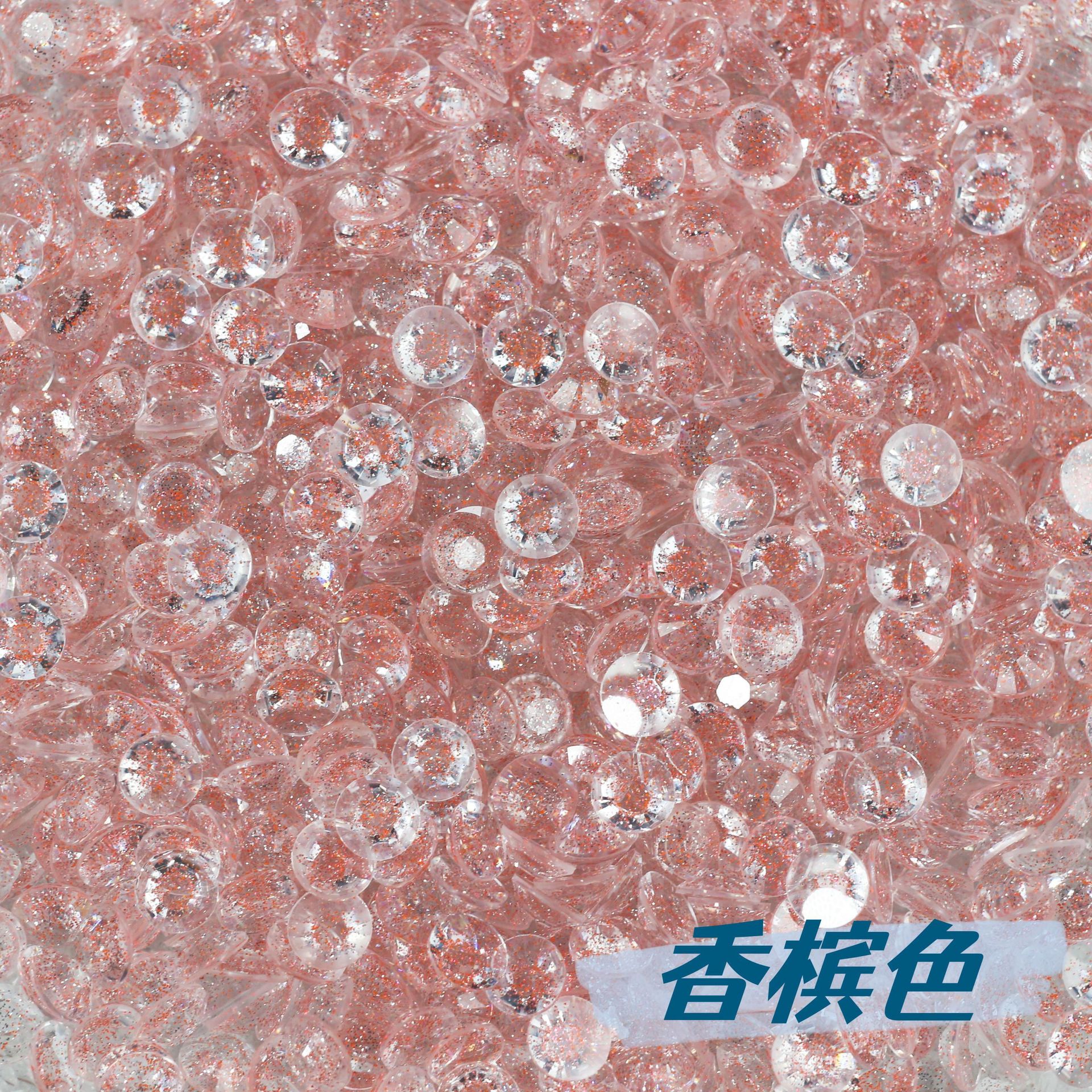 Star Diamond Series Card 6 Resin Jewelry Flat Bottom Diamond Live Filling DIY Color Large Penetrating Earrings Trend