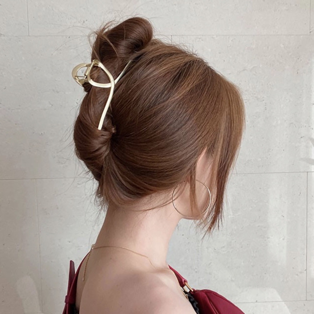 Cold style temperament hair large metal grip clip color plating sweet fairy hair grip Korean style ins female hair accessories_voghion.com