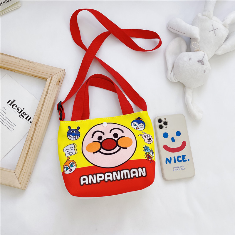 Cartoon Graffiti Cute Girls' Crossbody Bag Parent-Child Large Capacity Mobile Phone Bag Western-style Children's Canvas Handbag