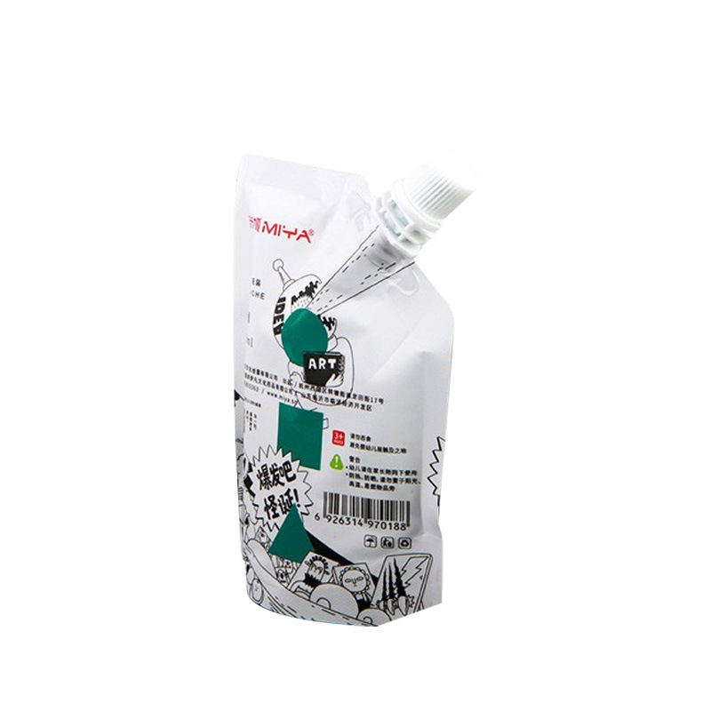 Mia gouache pigment 100ml refill wholesale jelly bags grotesque gray gouache color refill bag generation hair