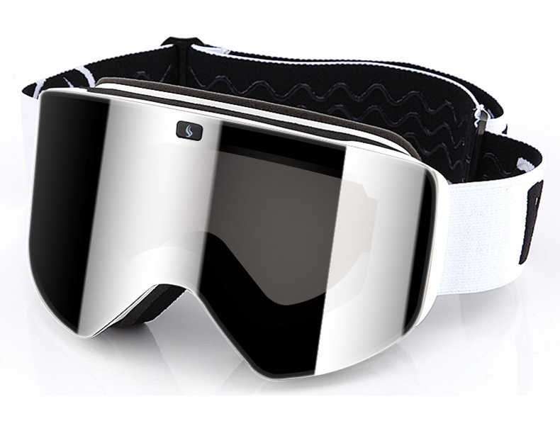 Ski glasses Double anti-fog large field of view Cocker glasses UV protection large cylindrical mountaineering goggles_voghion.com