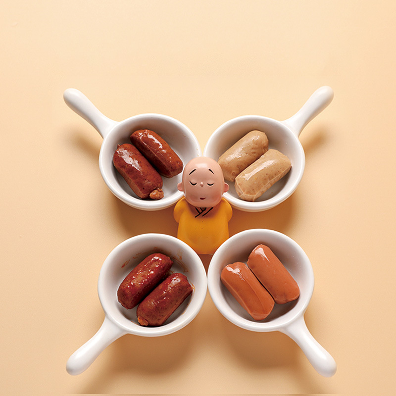 Qishan food a sausage 290 g/bag about 20 small bags crispy sausage soft sausage barbecue small package multi-flavor selection