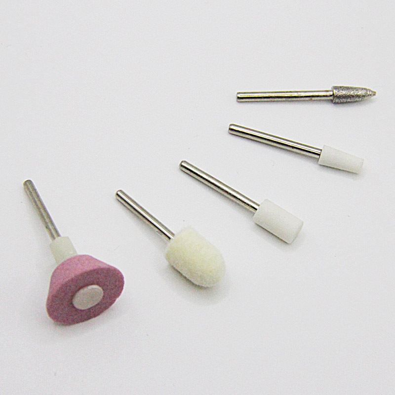 Five-piece nail polish head wool nail polish head diamond nail polish head exfoliating nail polish head