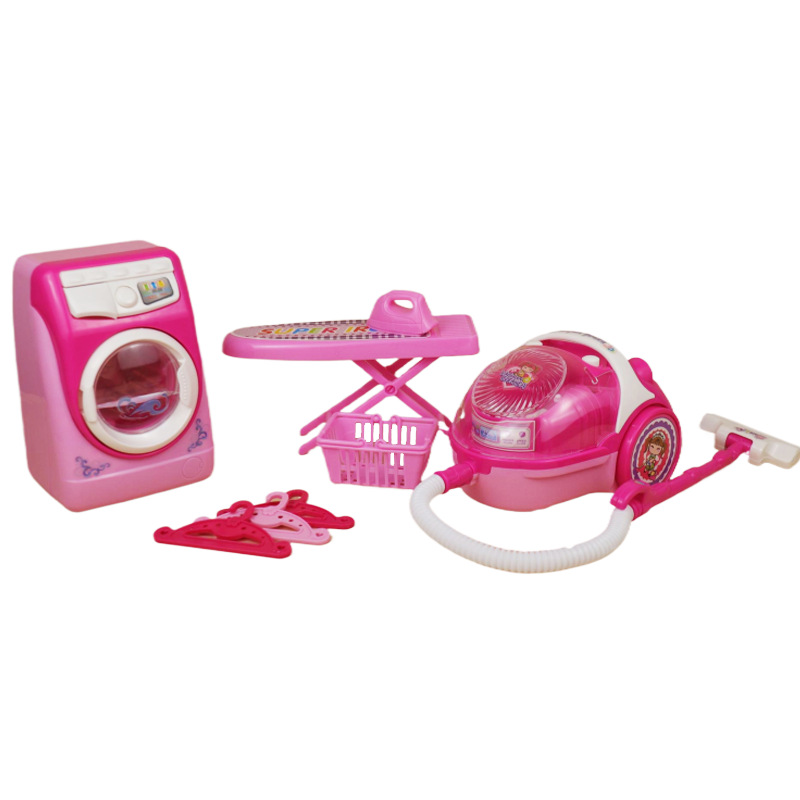Play House children's toy washing machine kitchen boys and girls cross-border foreign trade simulation small household appliances wholesale suit