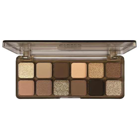 DIKALU eye shadow cement plate 12 color raw neutrals matte earth color milk tea plate genuine blush