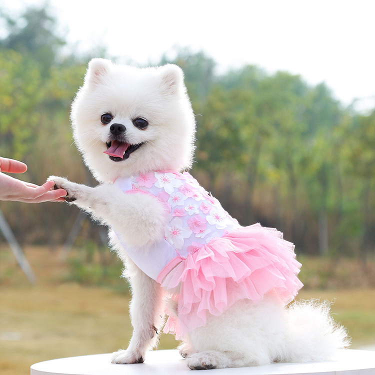 ペットの犬猫桃の花ドレス服テディベア用品衣料品メーカー卸売|undefined