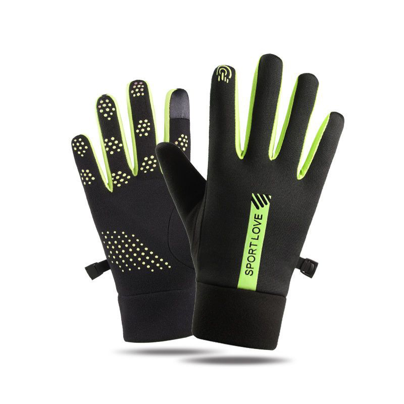 Sports fleece-lined warm gloves autumn and winter men's and women's touch screen ski bicycle riding driving outdoor gloves