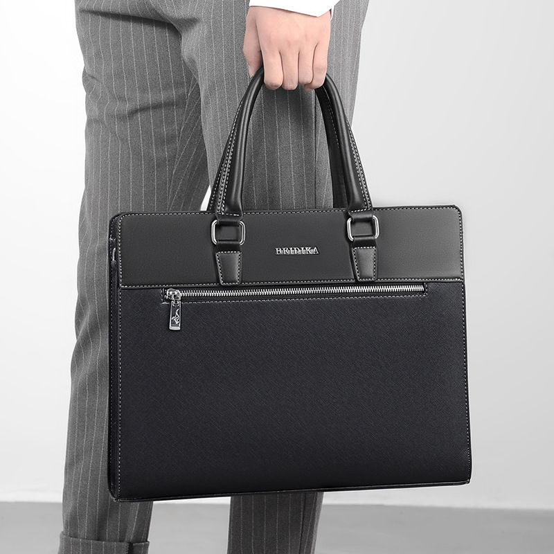 2022 New Men's Portable Casual Horizontal Computer Bag Men's Bag Business Briefcase Men's Shoulder Crossbody Backpack Trendy