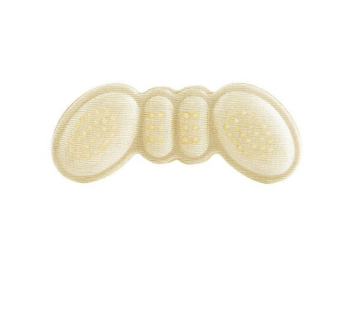 Factory direct butterfly dispensing non-slip butterfly heel stickers wholesale do not fall off thick anti-wear high heels half size pad