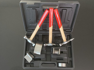 2023 new seven-piece wooden handle sheet metal hammer seven-piece car repair tool seven-piece car repair sheet metal hammer manufacturer