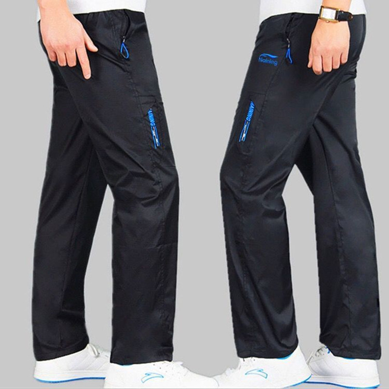 Spring and Autumn sports pants men's summer men's casual trousers work pants straight loose sweatpants outdoor running pants men