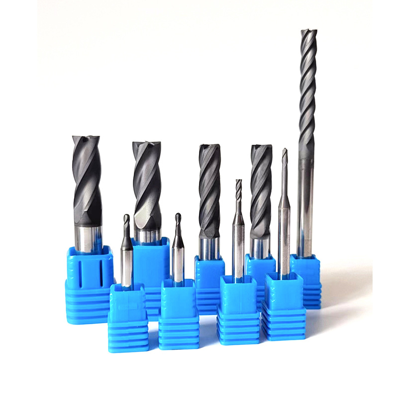 High Purity Diamond Coated Monolith Carbide Face Mill Wear Resistant 4 Blade Graphite Electrode End Mill Wholesale