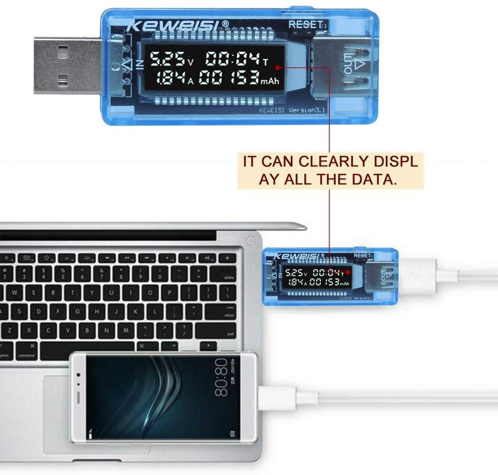 USB voltage ammeter power capacity mobile power test detector battery capacity tester V20