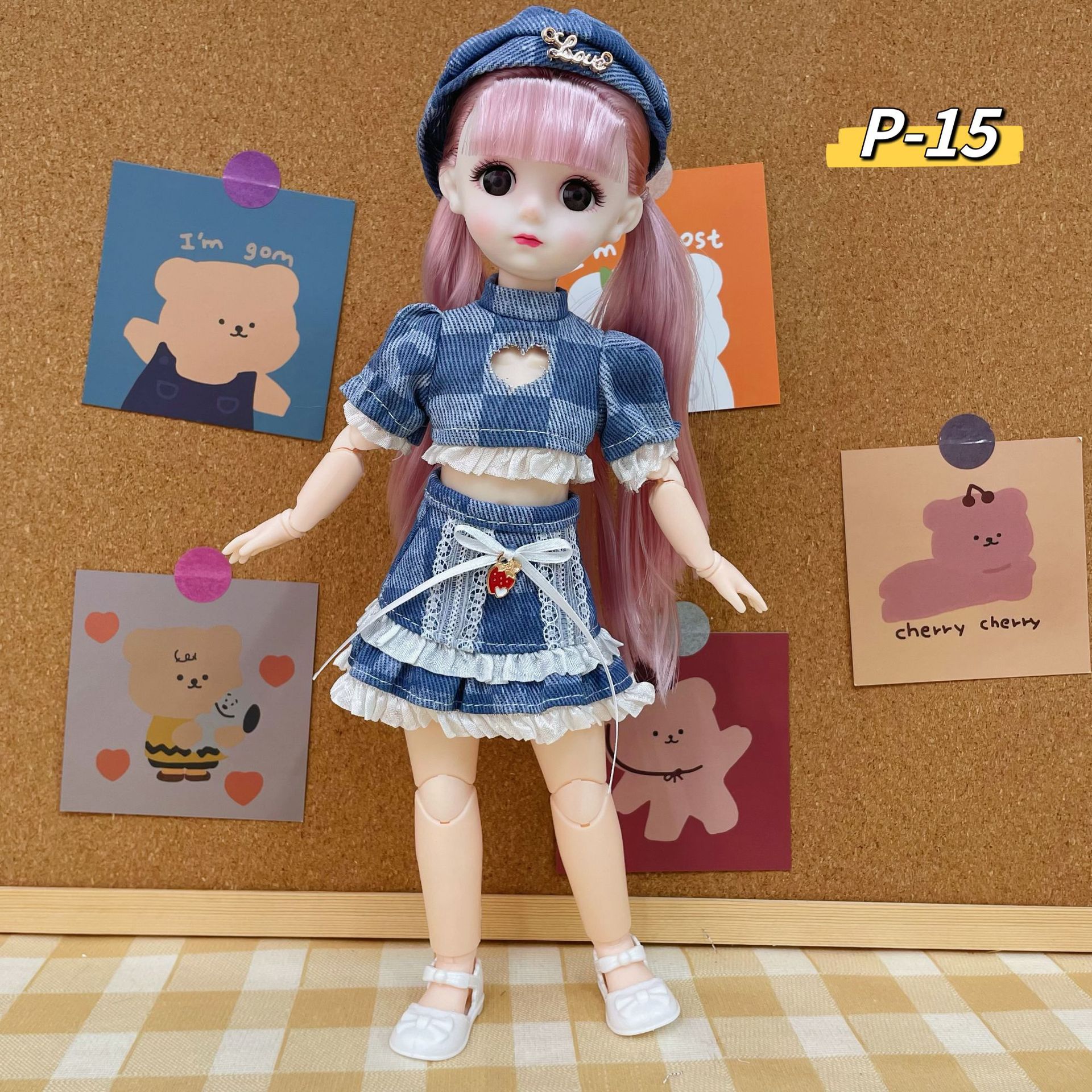 High beauty value 6 minutes 30cm Bobby doll Little Princess set 20 joint BJD girl birthday gift toy