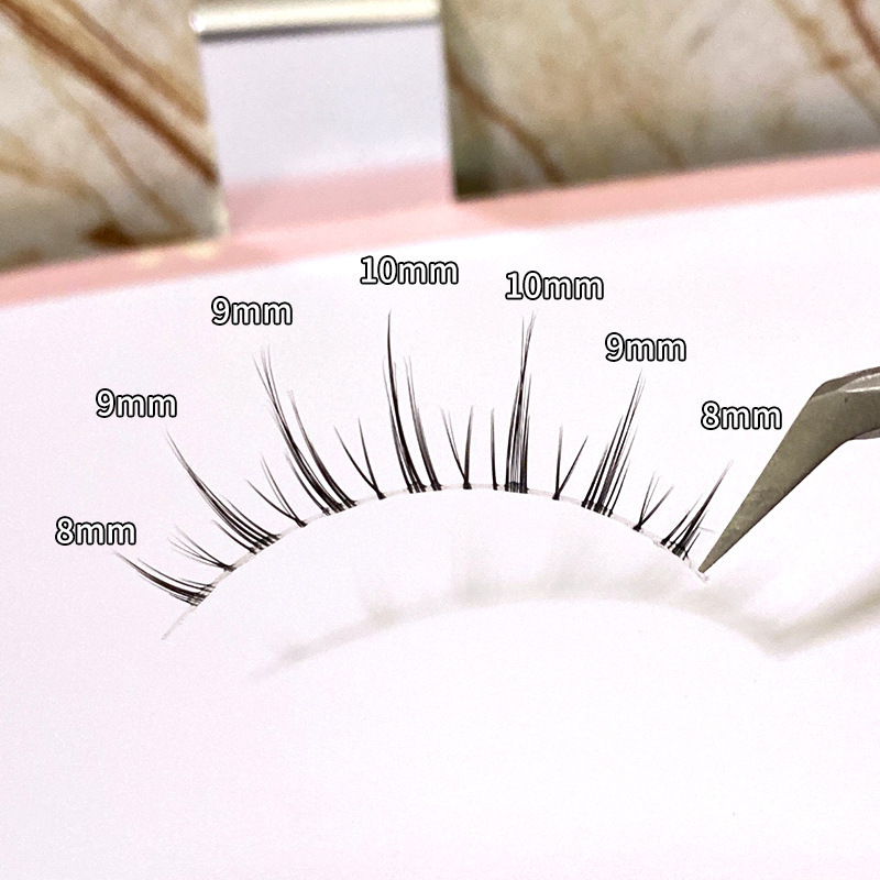 Cute Ciliary Shangpin Natural Mother's False Eyelash Air Ciliary Transparent Terrier Demon Natural Messy Tufted Style