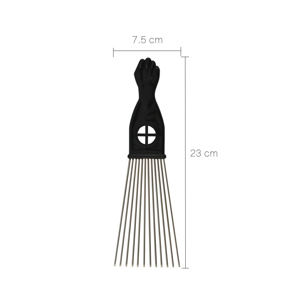 Steel needle comb handle window square haircut large back head oil Head Modeling hairdressing special hair comb 50091 in stock