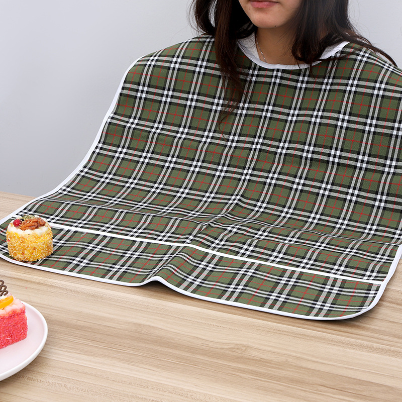 Adult bib double-layer waterproof widened extra large bib bib bib for the elderly special apron for men and women bib