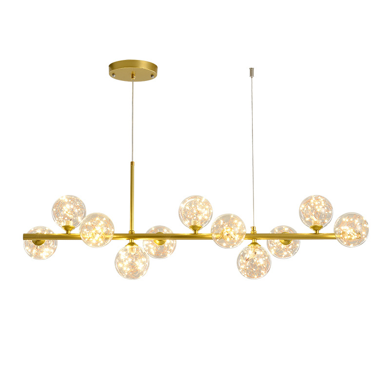 Creative coffee shop bar LED lights magic beans stars restaurant chandelier fashion creative home warm living room lights
