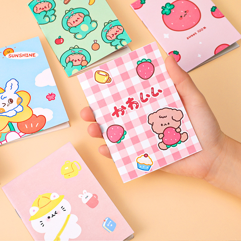 64K notepad student stationery diary cartoon cute small notebook 61 gift notebook gift