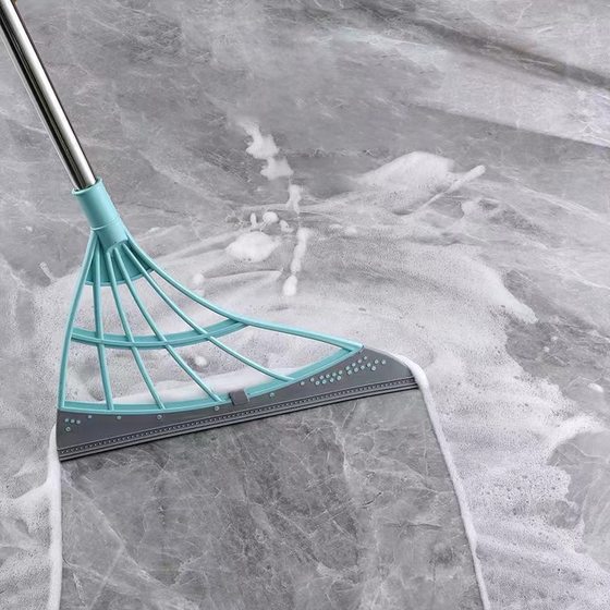 Folding Magic Broom Cleaning Bathroom Glass Integrated Wiper Mop Household Small Broom Telescopic Broom