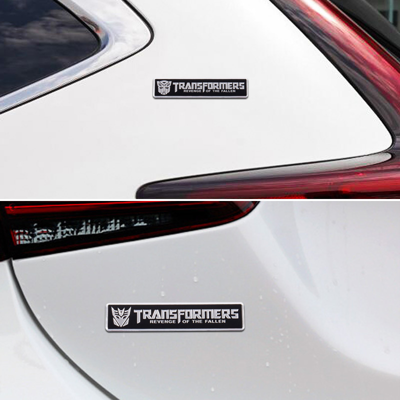 Car Personality 3D Pure Metal Transformers Decoration Decepticons Crazy Autobots Car Label Aluminum Alloy Label