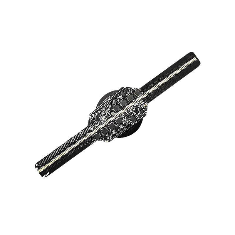 mini ultra small naked eye 3d holographic projection transparent fan screen air suspension stereoscopic display display advertising machine