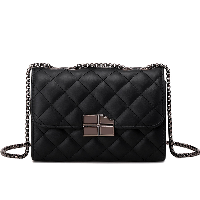 bag foreign trade wholesale bag 2023 fashion texture bag Diamond Plaid messenger bag classic best-selling all-match chain bag