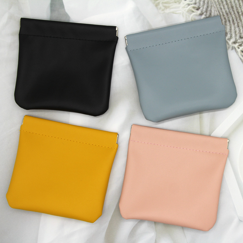 Portable Cosmetic Bag Portable Small Mouth Red Envelope Data Line Sundries Storage Bag Mini Bag Automatic Closure Mummy Bag