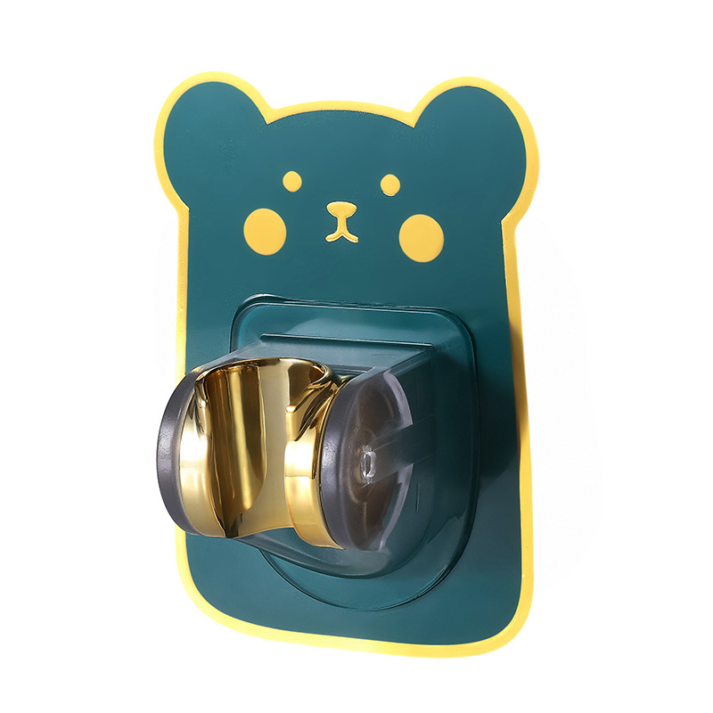 Shower bracket punch-free bathroom adjustable nozzle hanging seat children's shower shower rain Lotus fixed wall base