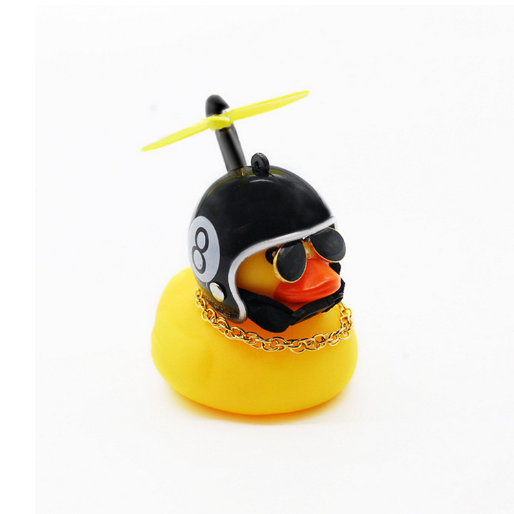 Tiktok yellow duck car-mounted broken wind duck charging social duck Internet celebrity duck creative car-carrying ornaments