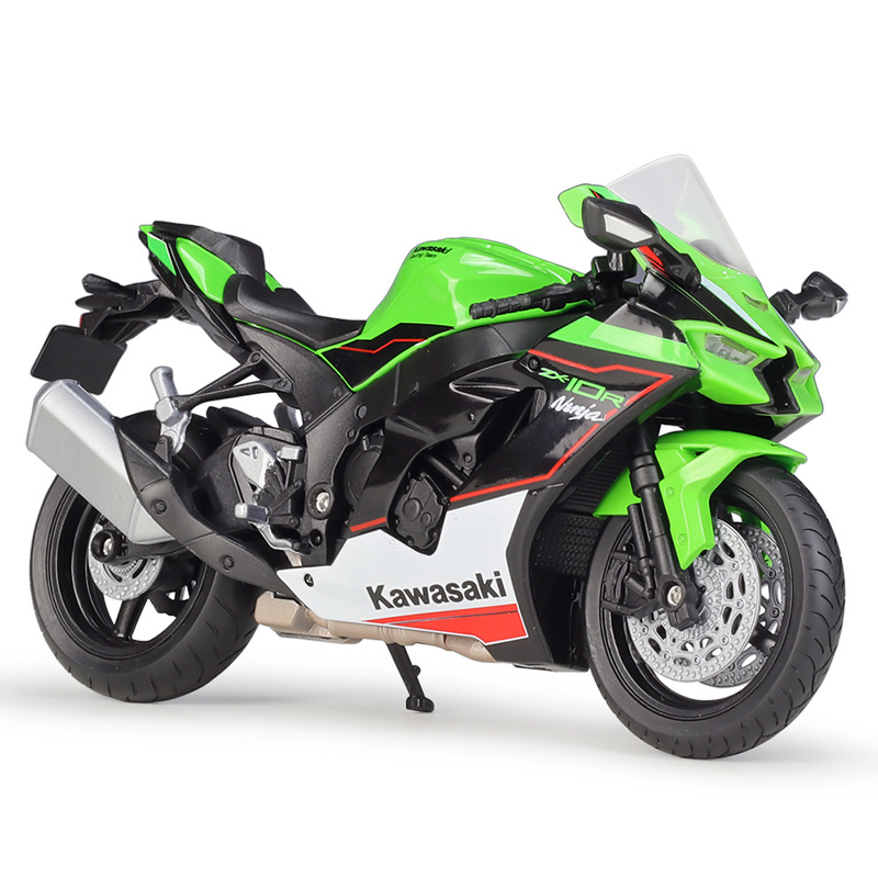 Willy WELLY1:12 Kawasaki 2021Ninja ZX10R Heavy Locomotive Simulation Alloy Motorcycle Finished Model