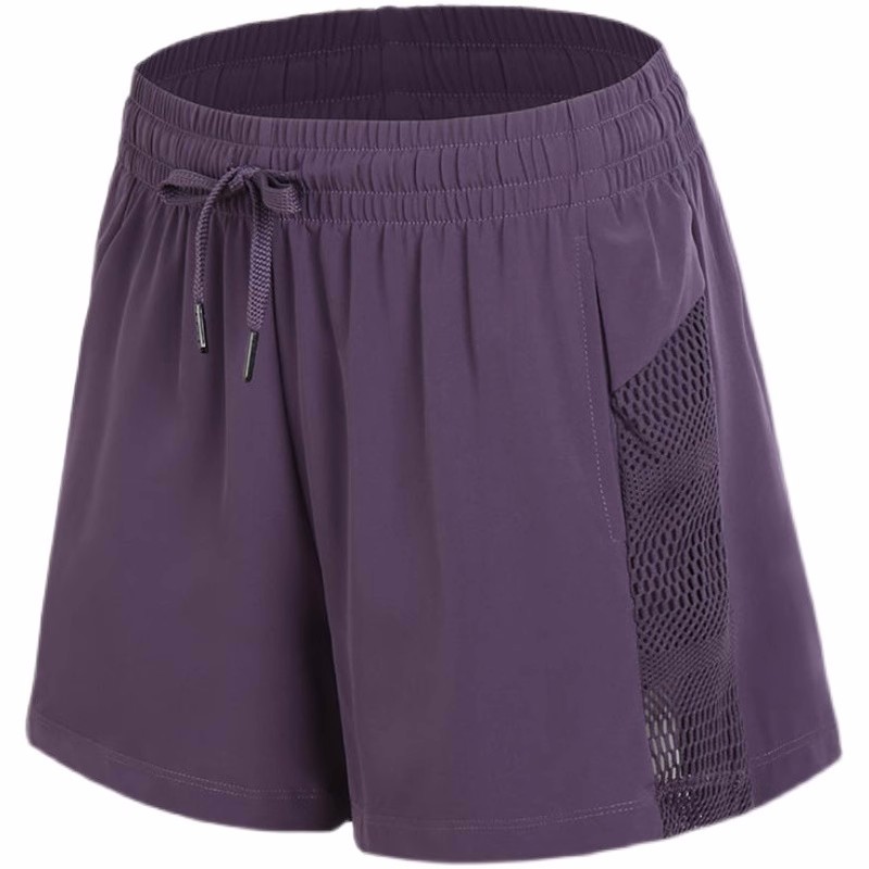 Sports Shorts Women's Summer Loose Double Pocket Fake Two-piece Running Fitness Casual Five-point Quick-drying Yoga Pants New in Style
