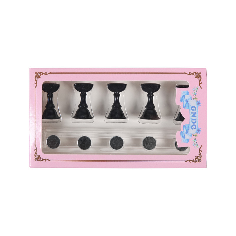 Nail tools magnet practice stand false nail base nail pad color card display support stand chess Clay nail Holder