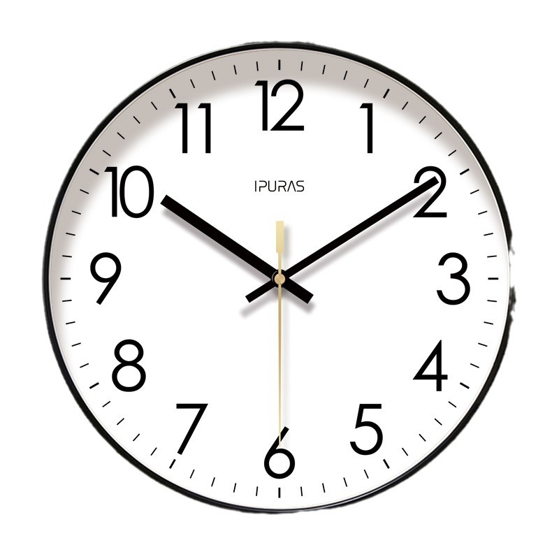 Ipla 6026 net red clock wall clock living room classic clock wall wall mute sweep second quartz clock